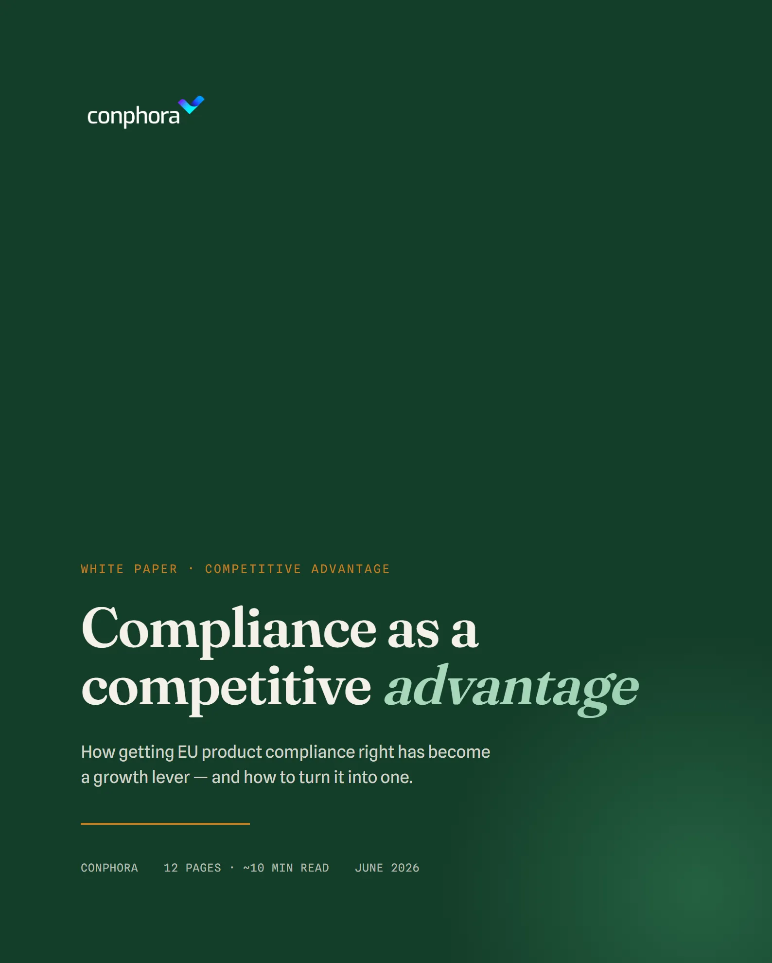 Cover of Compliance as a competitive advantage